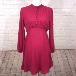 NWT Zara Pink Empire Waist Dress, size Medium